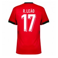 Camisa de Futebol Portugal Rafael Leao #17 Equipamento Principal Europeu 2024 Manga Curta